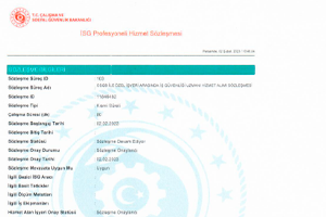 iş güvenliği belgesi